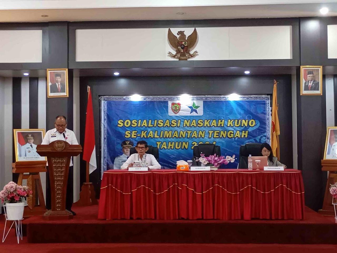 Dispursip Kalteng Gelar Sosialisasi Naskah Kuno Tahun 2024