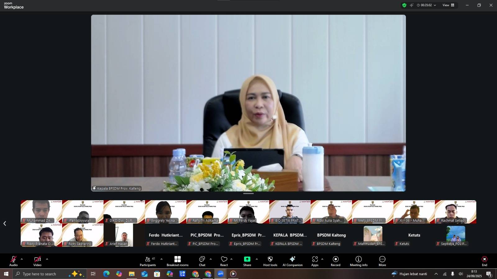 Penguatan Kapasitas Aparatur, Pemprov Kalteng Gelar Pelatihan Dasar Satpol PP Tahun 2025