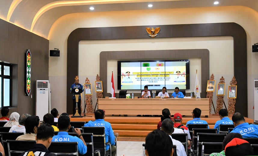 Khristianto Yudha Terpilih Jadi Ketua KONI Barsel Tahun 2025-2029