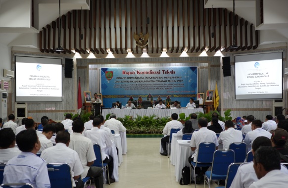 Pembukaan Rakornis Bidang Komunikasi, Informatika,Persandian dan Statistik Se-Kalimantan Tengah Tahun 2017