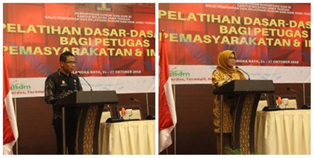 PULUHAN PETUGAS PEMASYARAKATAN DAN IMIGRASI SE-KALTENG IKUTI PELATIHAN DASAR HAM YANG DILAKSANAKAN BADAN DIKLAT HUKUM DAN HAM JAWA TENGAH