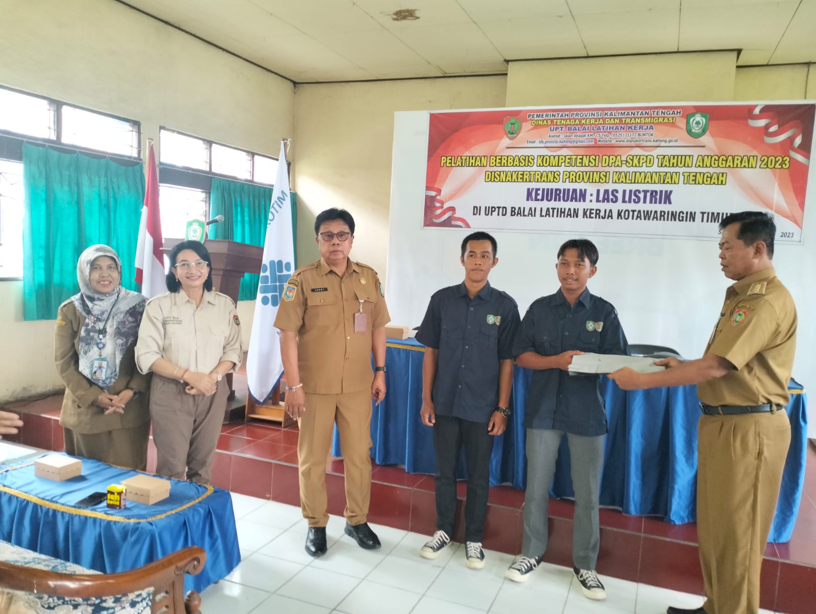 Disnakertrans Prov. Kalteng Adakan Pelatihan Berbasis Kompetensi di BLK Kotim 