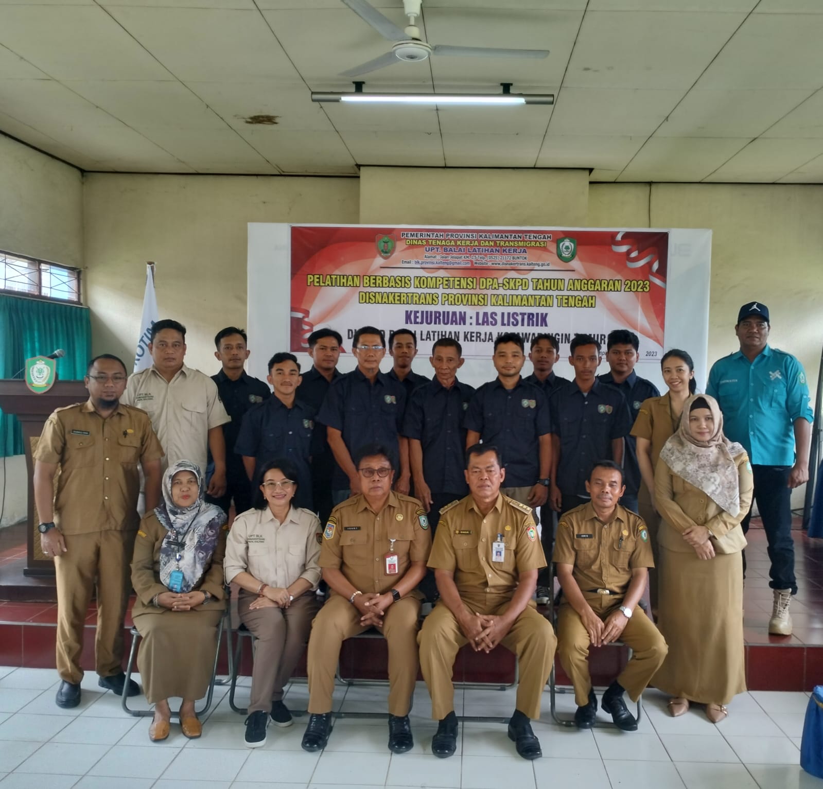 Disnakertrans Prov. Kalteng Adakan Pelatihan Berbasis Kompetensi di BLK Kotim 