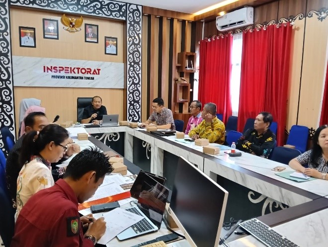 Inspektur Daerah Prov. Kalteng Pimpin Rapat Persiapan Sidang Majelis Tuntutan Ganti Rugi Kerugian Daerah