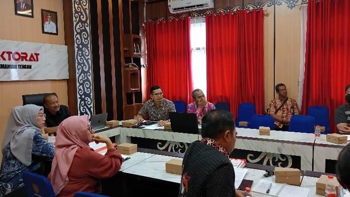 Inspektur Daerah Prov. Kalteng Pimpin Rapat Persiapan Sidang Majelis Tuntutan Ganti Rugi Kerugian Daerah