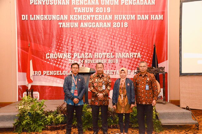 WUjudkan Program Kerja Yang Transparan dan Akuntabel Kemenkumham RI Laksanakan Penyusunan RUP Tahun 2019 