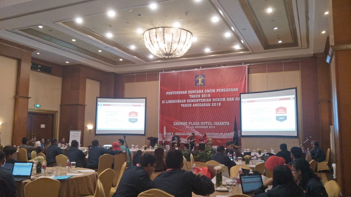 WUjudkan Program Kerja Yang Transparan dan Akuntabel Kemenkumham RI Laksanakan Penyusunan RUP Tahun 2019 