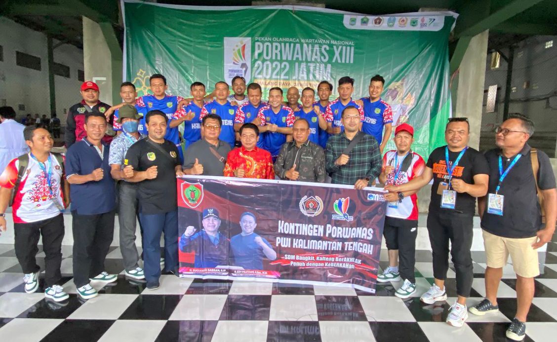 Tiga Emas, PWI Kalteng Tiga Besar Porwanas 2022 