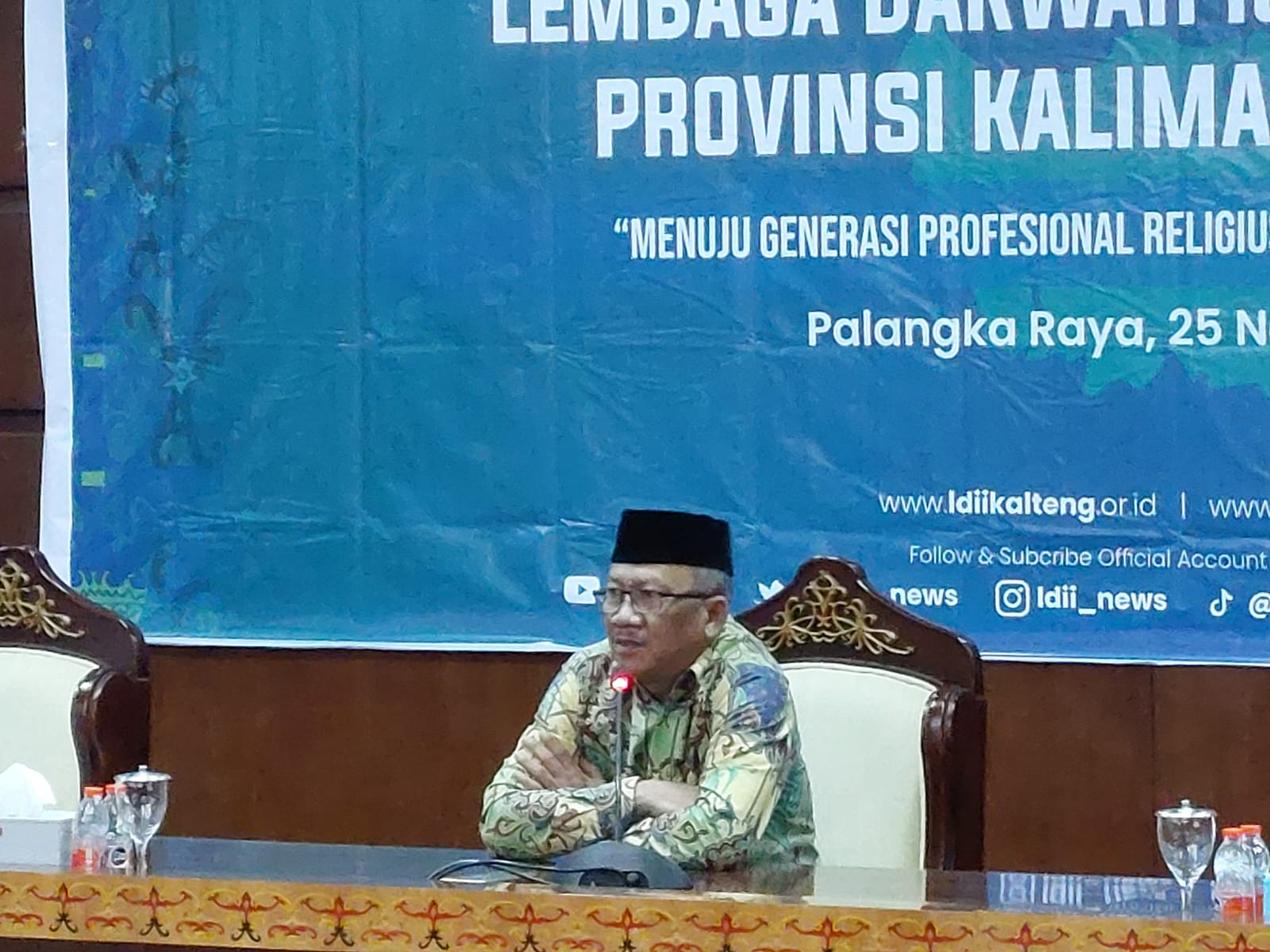 Kaban Kesbangpol Prov. Kalteng Sampaikan Materi pada Rakorwil LDII Kalteng Tahun 2023