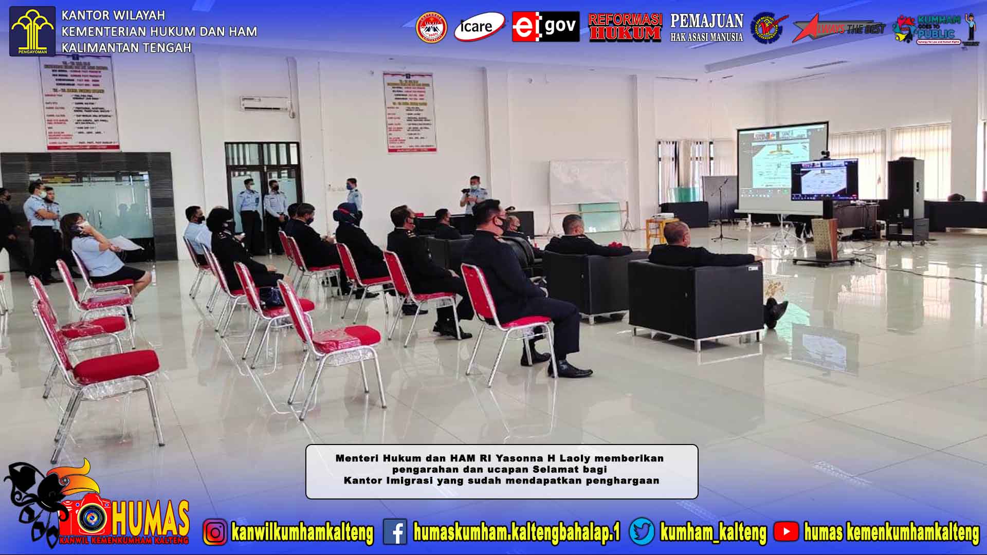 Kepala LPKA Saksikan Penandatangan Janji Kinerja dan Pembangunan ZI Menuju WBK/WBBM