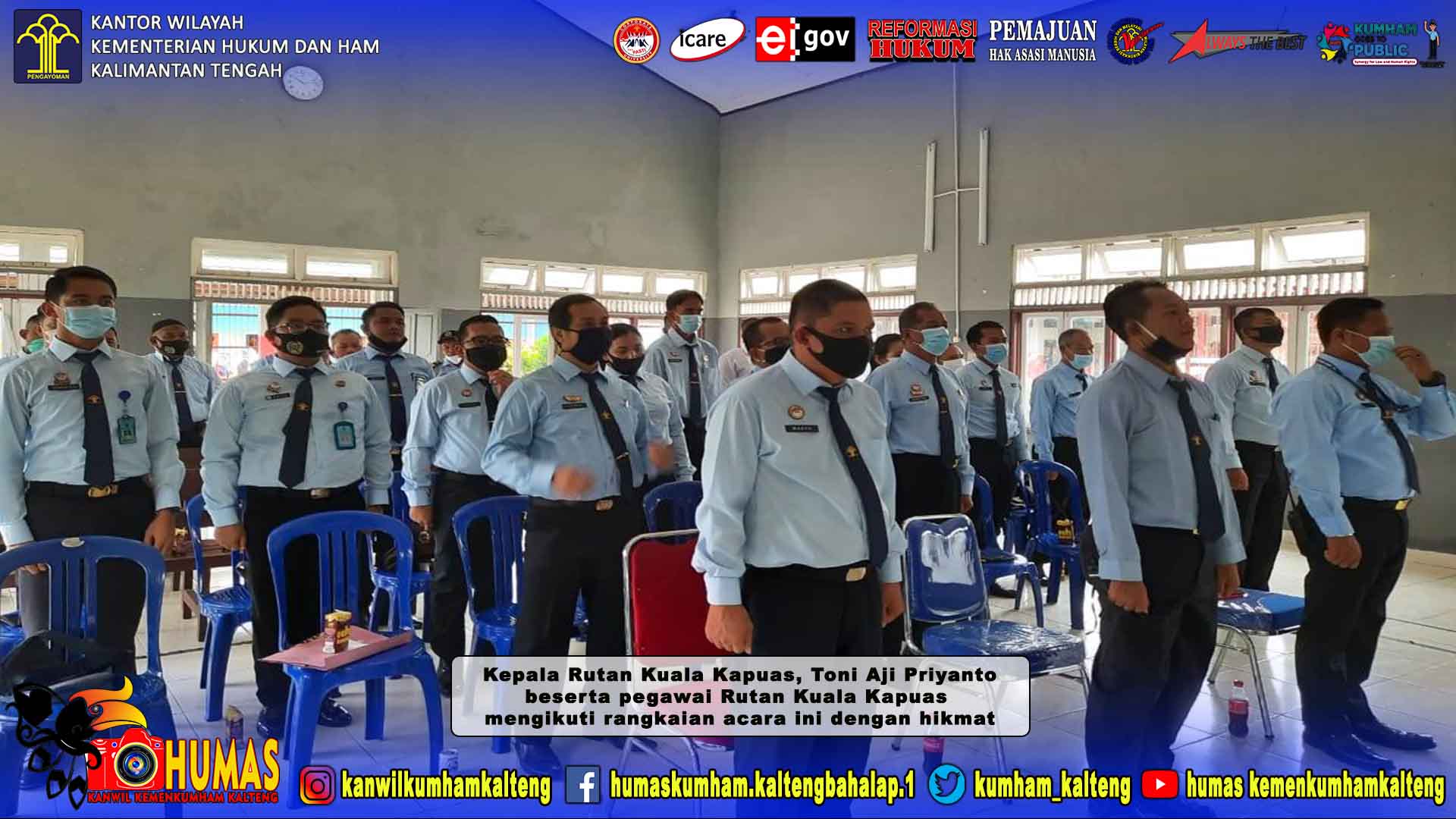 Rutan Kuala Kapuas Ikuti Deklarasi Janji Kinerja Secara Virtual