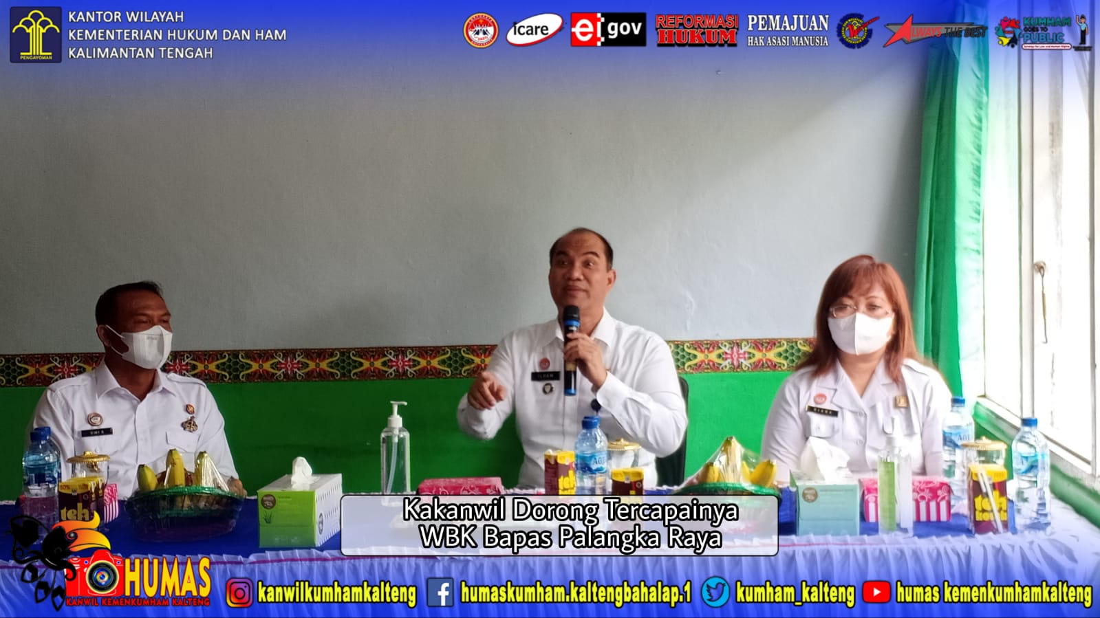 Kakanwil Dorong Tercapainya WBK di  Bapas Palangka Raya