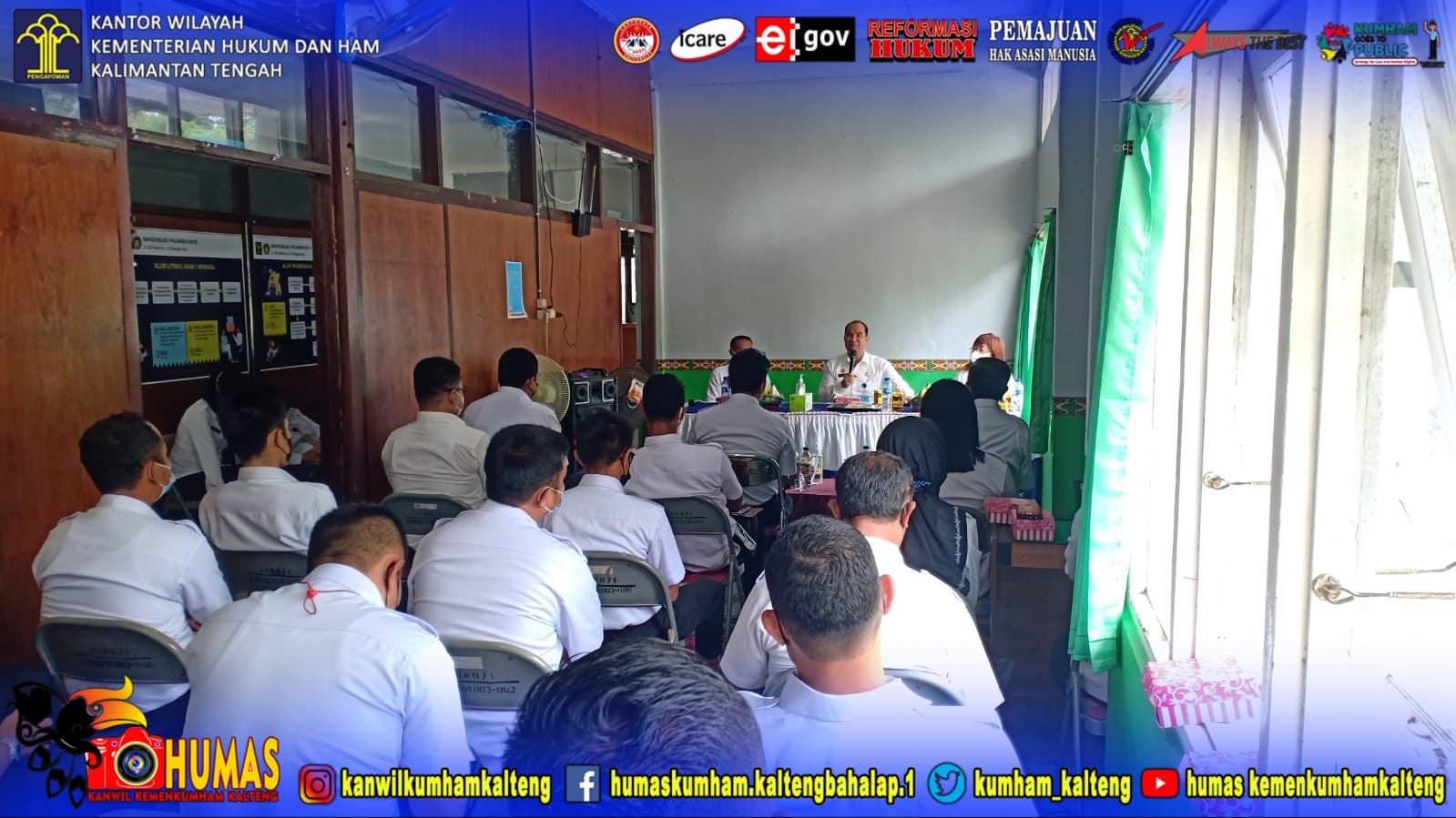 Kakanwil Dorong Tercapainya WBK di  Bapas Palangka Raya