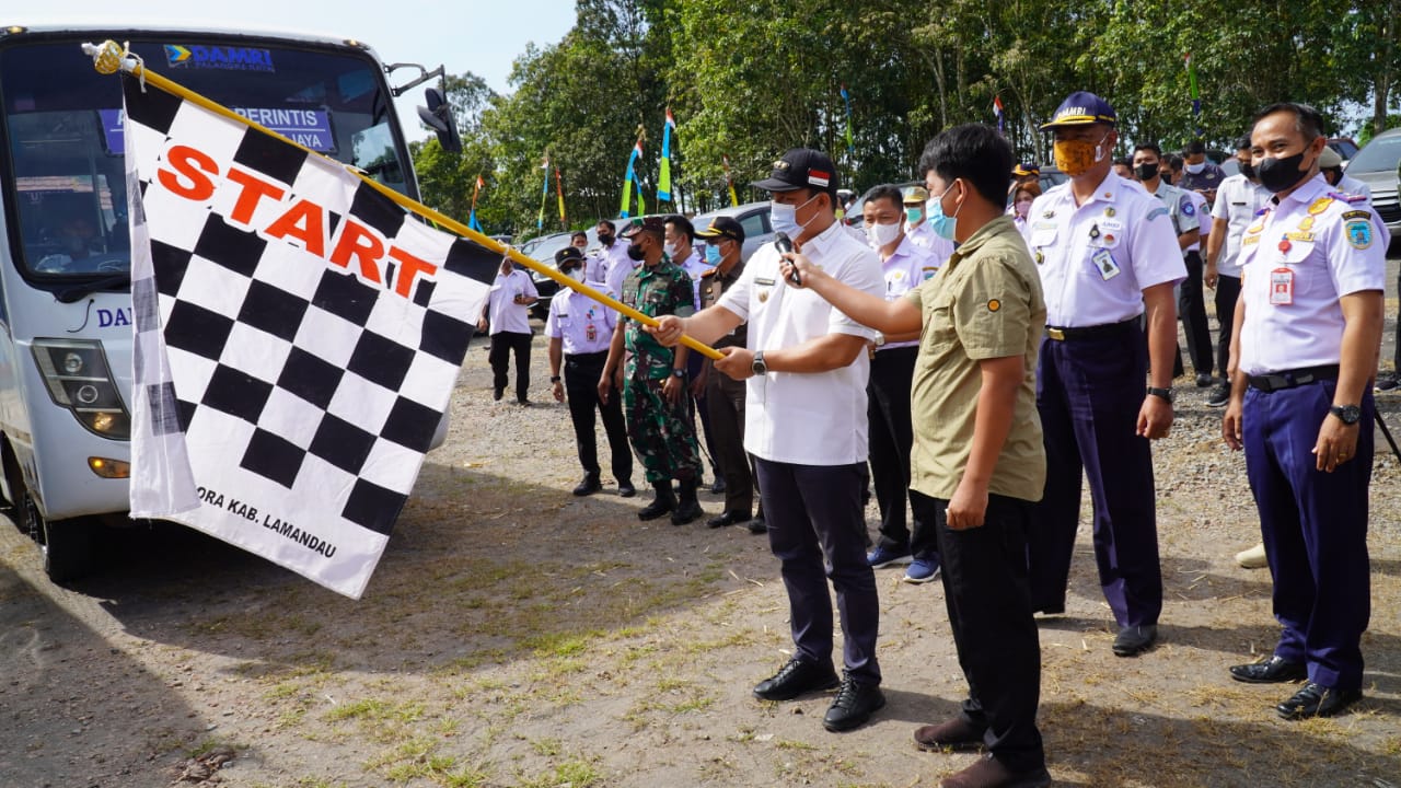 Peresmian Angkutan Perintis di Kabupaten Lamandau, Bupati Berharap Dongkrak Sektor Pembangunan Pariwisata dan Ekonomi