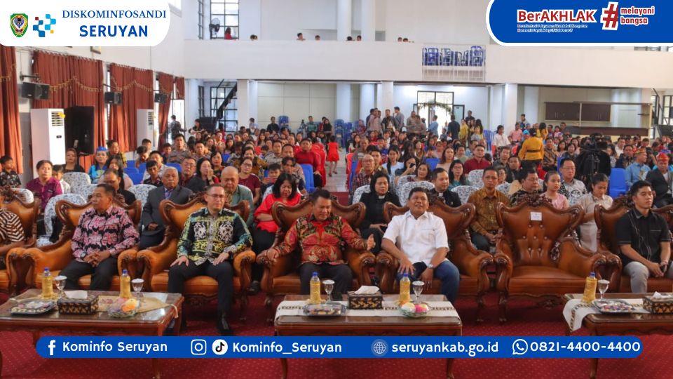 Hadiri Perayaan Natal Gabungan di Seruyan, Bupati Ajak ASN, TNI, dan Polri Perkuat Kebersamaan