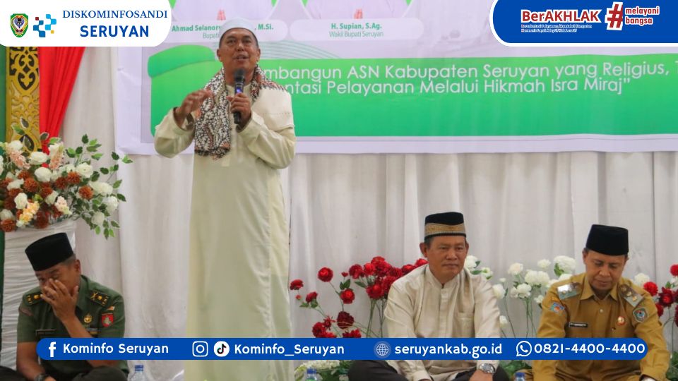 Peringatan Isra Mi’raj di Seruyan, Bupati Tegaskan Pentingnya Integritas dan Akhlak ASN