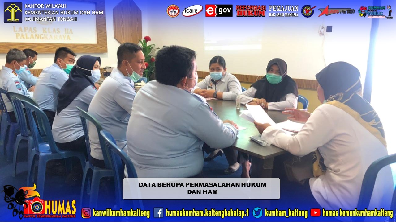 Laksanakan Pengkajian HAM, Bidang HAM Kanwil Kemenkumham Kalteng Kunjungi Lapas Palangka Raya