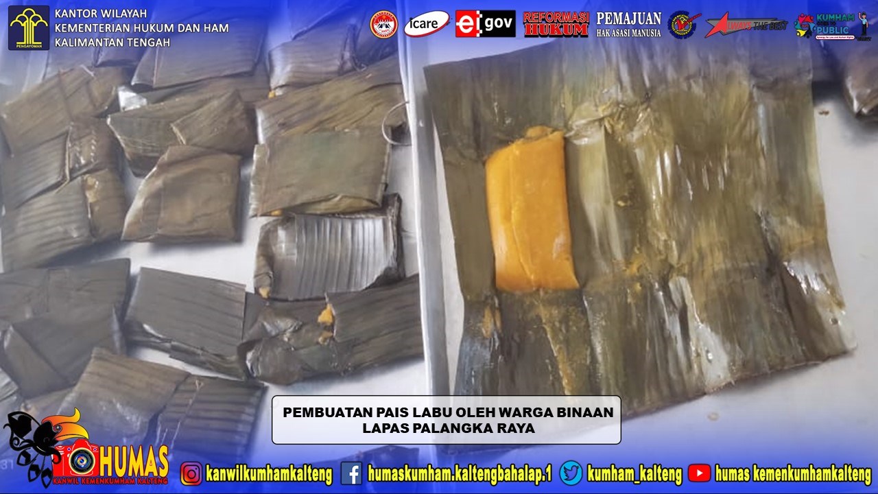 Teruskan Inovasi, WBP Lapas Palangka Raya Jago Bikin Kue Tradisional