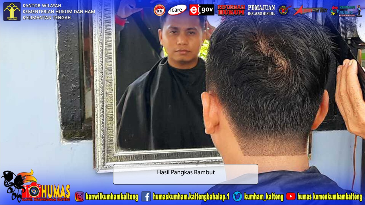 Begini Sensasi Dipotong Rambut Oleh Narapidana Rutan Kelas IIB Kuala Kapuas