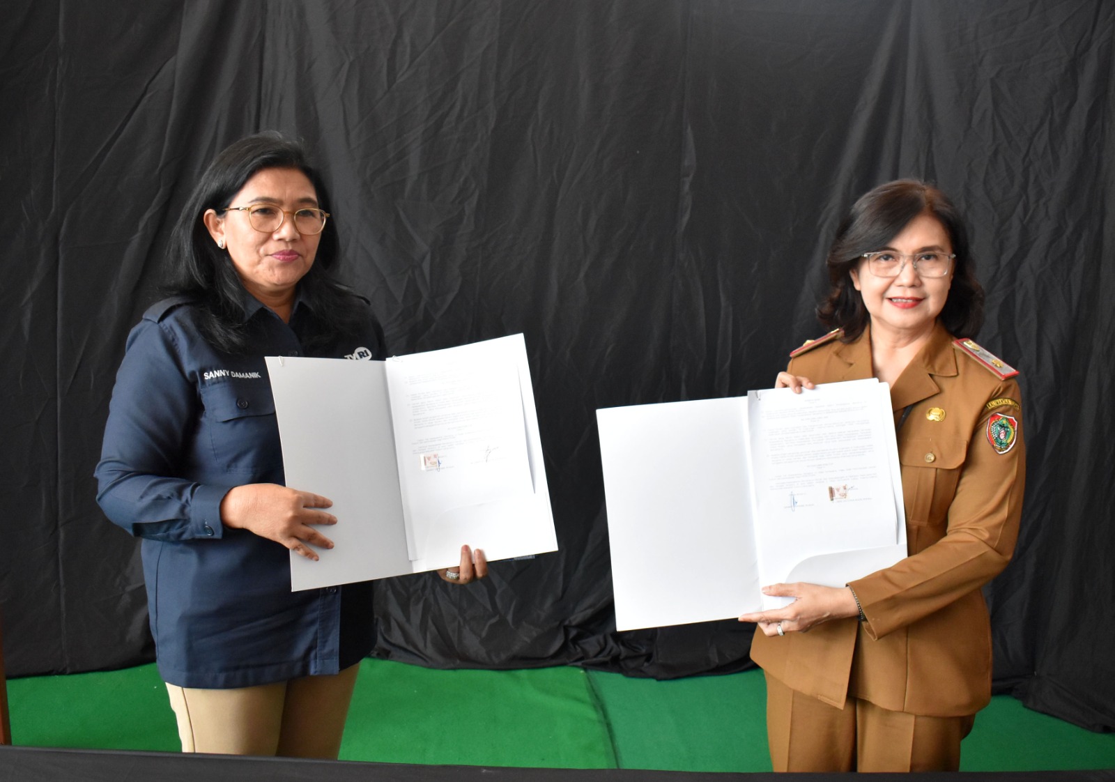 Dinas P3APPKB Prov. Kalteng Lakukan Penandatanganan Nota Kesepakatan dengan TVRI Kalteng Tahun 2024