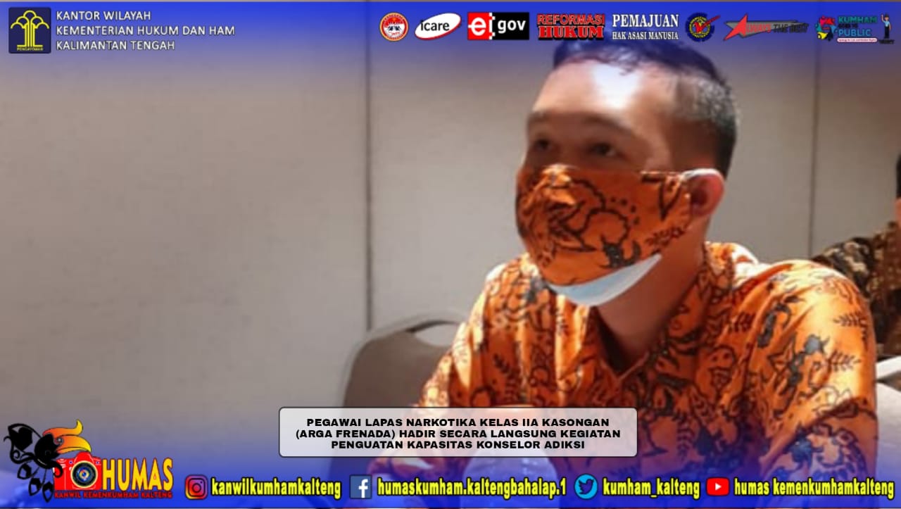Pegawai Lapas Narkotika Kasongan Ikuti Kegiatan Penguatan Kapasitas Konselor Adiksi