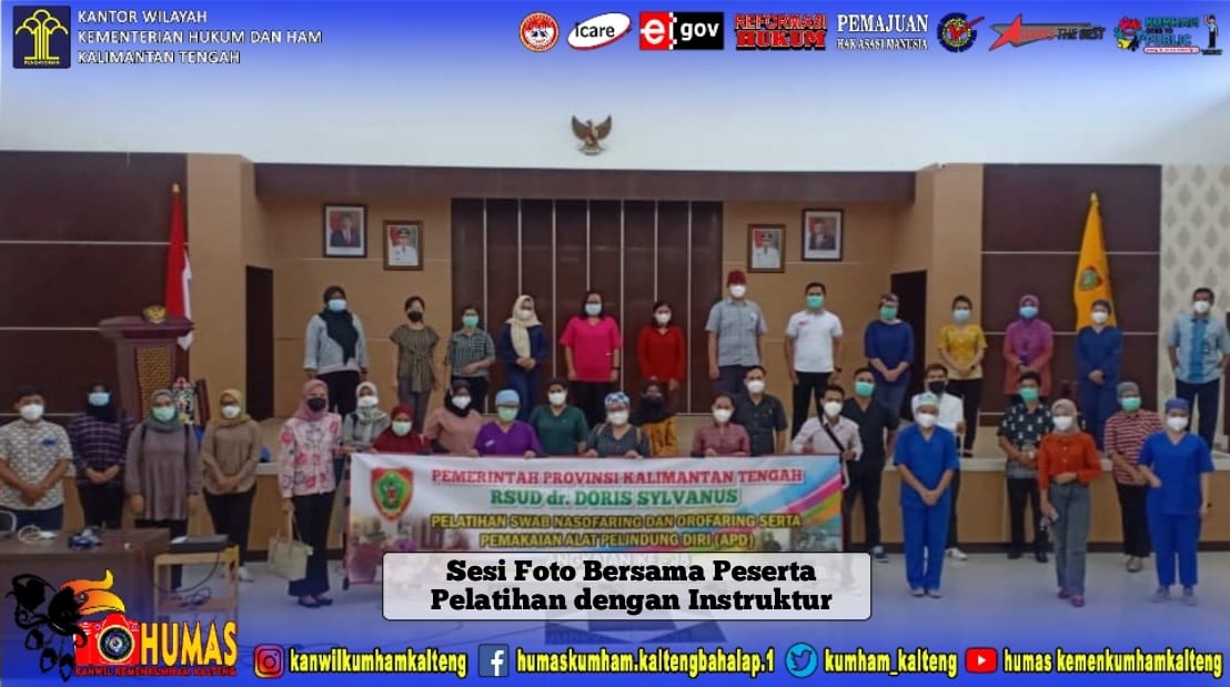 Nakes Lapupala Ikuti Pelatihan Swab Nasofaring dan Orofaring serta Pemakaian APD