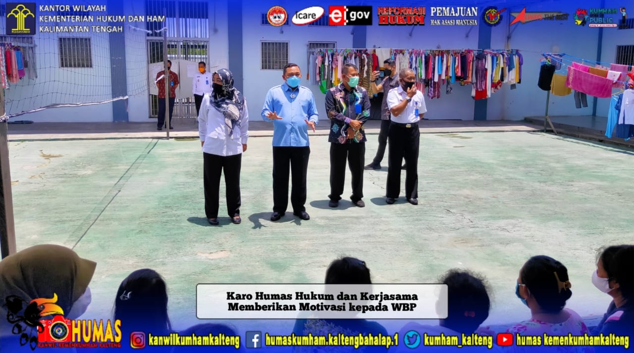 Kunjungan Kepala Biro Humas Hukum dan Kerja Sama Sekjen Kemenkumham RI ke LPP Kelas II A Palangka Raya