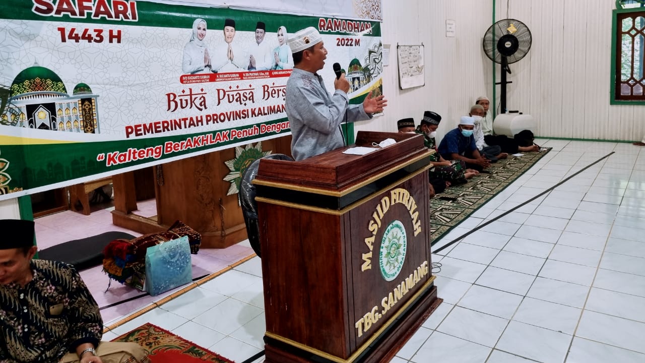 Pemprov. Kalteng Jalin Silaturahmi dengan Masyarakat Tumbang Sanamang Katingan Melalui Safari Ramadan di Masjid Al Fitriah