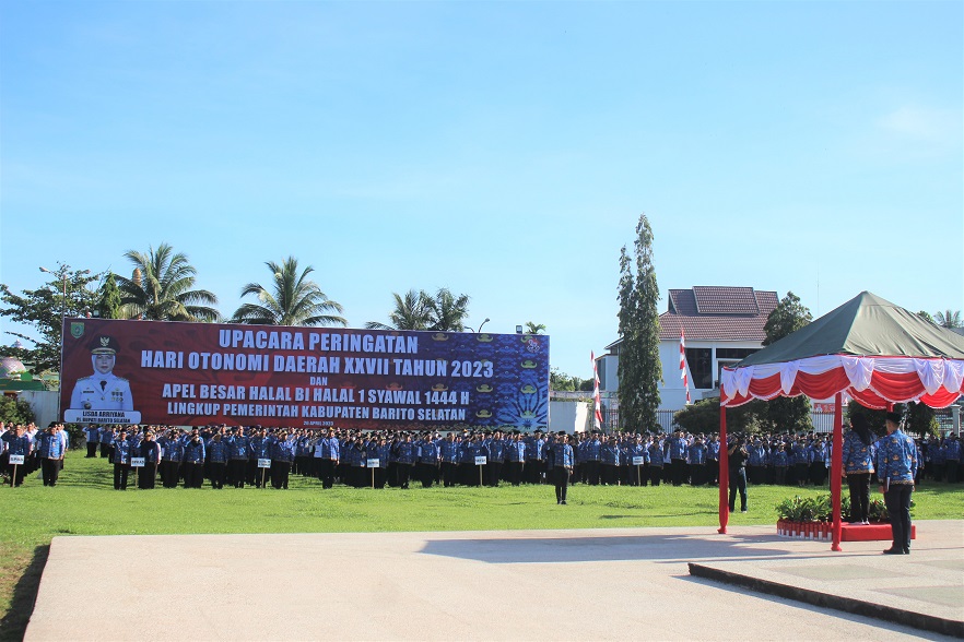 Pemkab Barsel Peringati Hari Otonomi Daerah ke – XXVII Tahun 2023