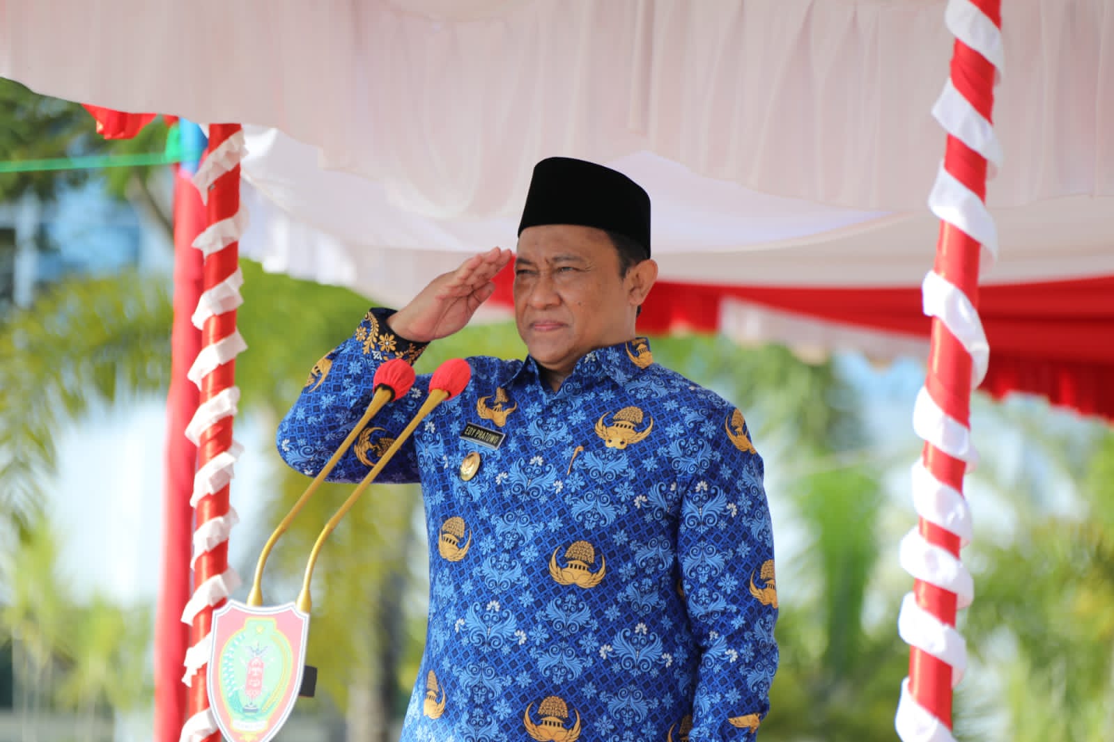 Wagub Edy Pratowo Pimpin Apel Besar Lingkup Pemprov Kalteng dan  Peringatan Hari Otonomi Daerah ke XXVII