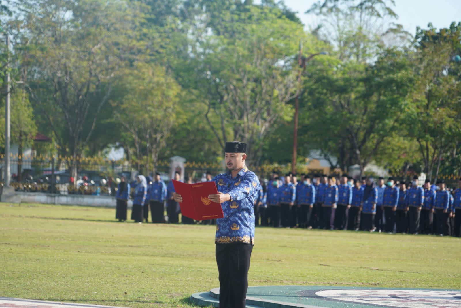 Wagub Edy Pratowo Pimpin Apel Besar Lingkup Pemprov Kalteng dan  Peringatan Hari Otonomi Daerah ke XXVII