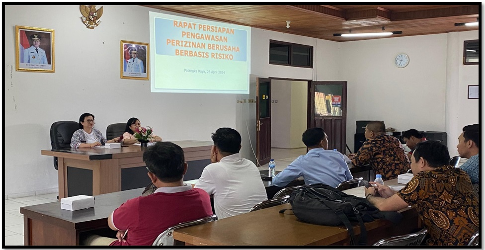 Tingkatkan Sinergisitas, DPMPTSP Prov. Kalteng Laksanakan Rapat Persiapan Pengawasan Perizinan Berusaha Bersama PD Teknis