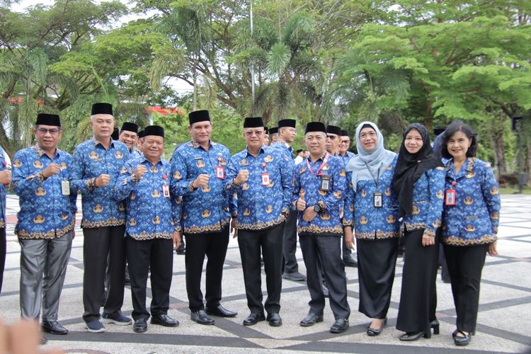 Dukung Sinergitas Menuju Indonesia Emas 2045, Kadis PMD Prov. Kalteng Ikuti Upacara Peringatan Hari Otonomi Daerah ke XXIX