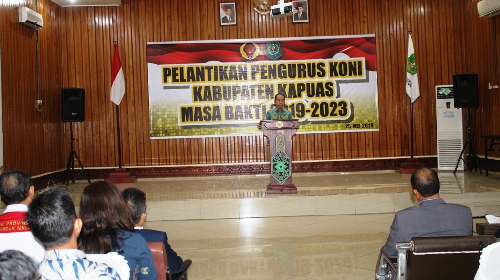 Bupati Hadiri Pelantikan Pengurus KONI Kapuas