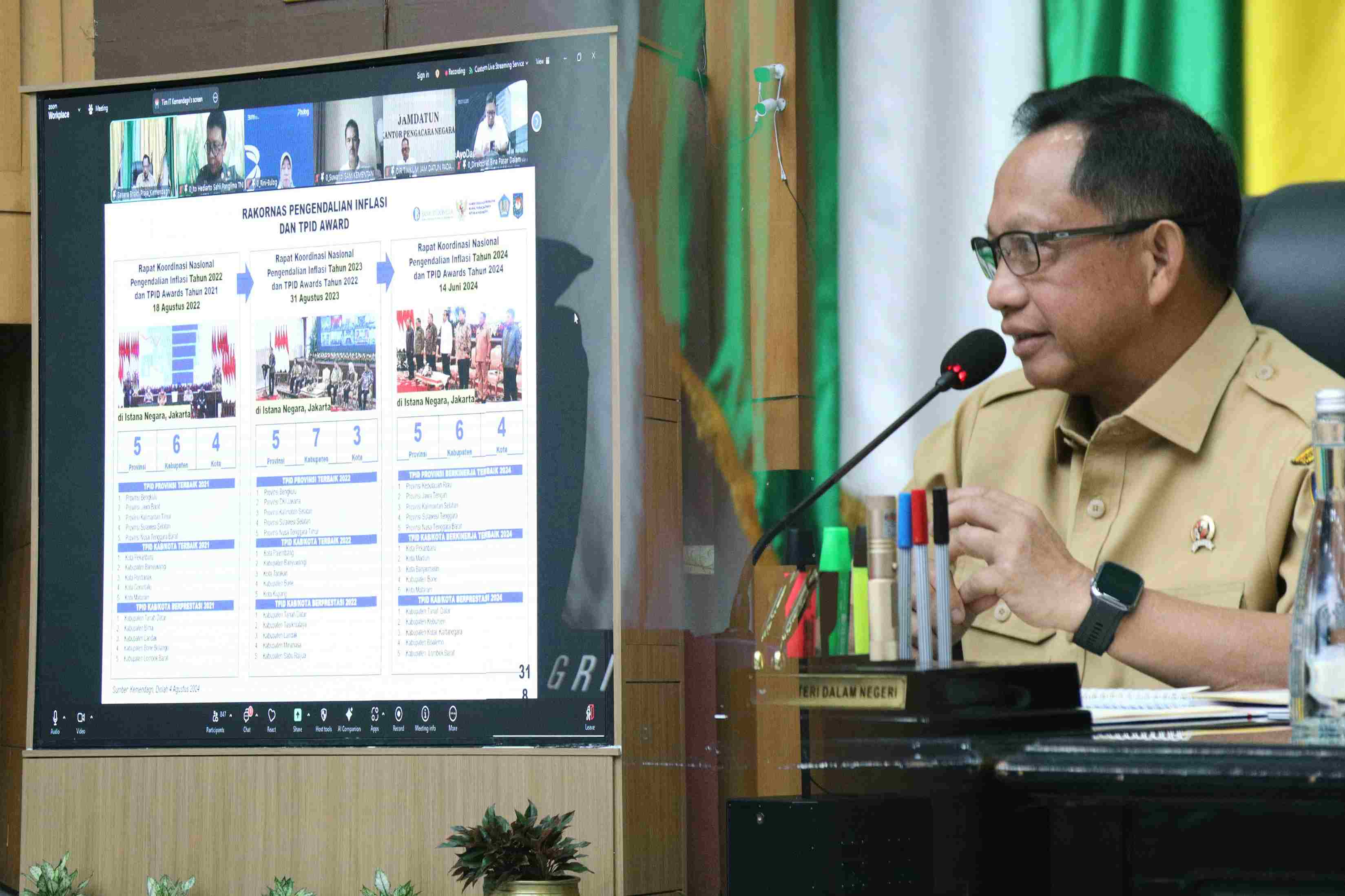 Mendagri Tegaskan Kepala Daerah Wajib Perhatikan Pertumbuhan Ekonomi