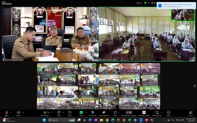 Sejarah Baru Dunia Pendidikan Kalteng, Gubernur H. Agustiar Sabran Mengajar 97 Ribu Siswa Secara Serentak, Kadisdik: Akan Menjadi Agenda Rutin Setiap Bulan