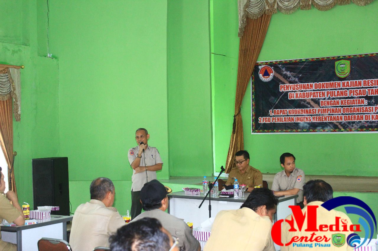 BPBD Pulang Pisau Fasilitasi Penyusunan Dokumen Kajian Resiko Bencana