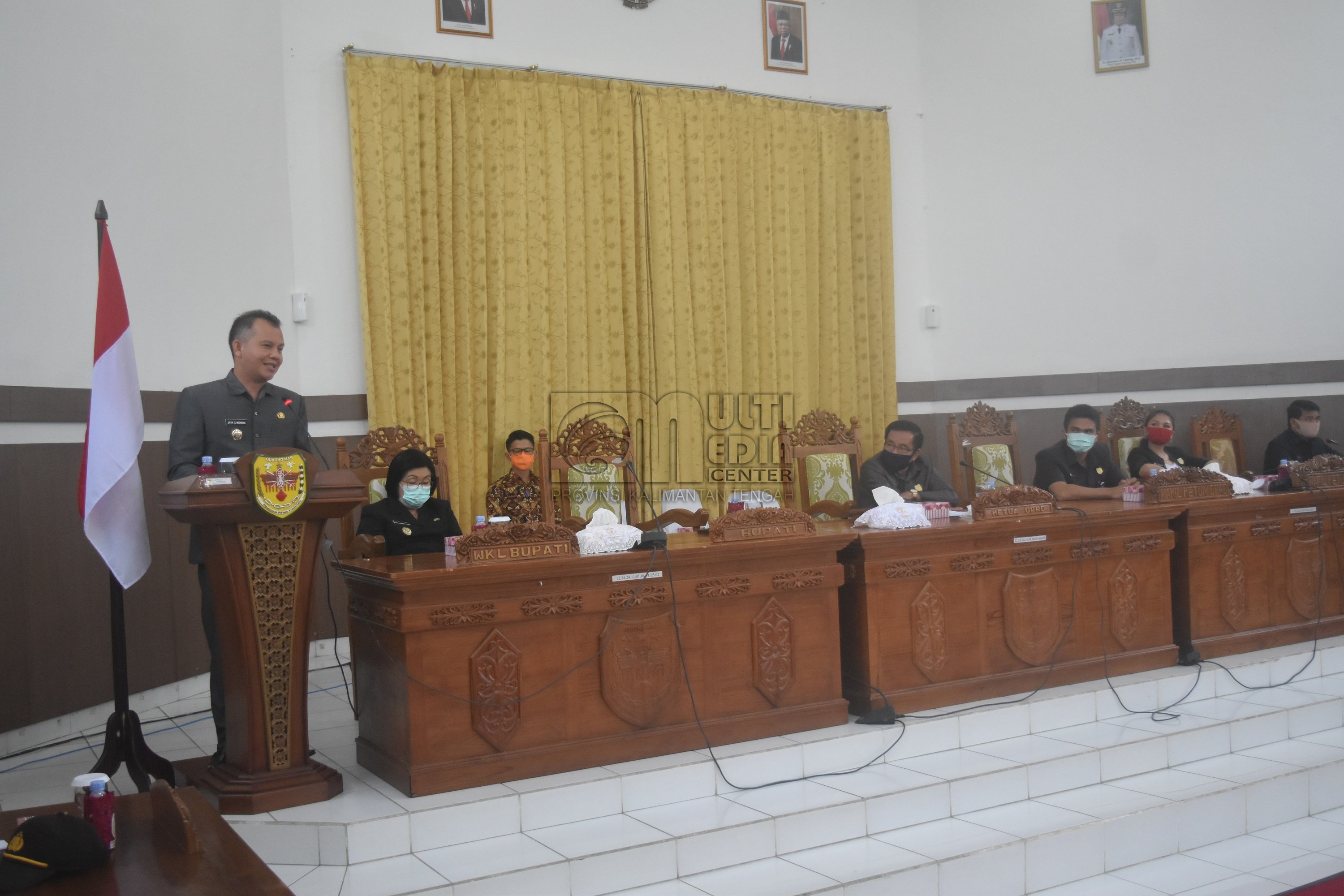 Bupati Sampaikan Pidato Pandangan Umum Fraksi-Fraksi DPRD Pada RPD Pertanggungjawaban APBD 2019