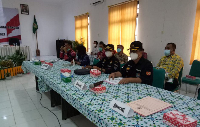 Badan Kesbangpol Kobar Hadiri Rapat Awal Persiapan IBAB dan Peringatan Hari Sumpah Pemuda Tingkat Provinsi Kalteng Tahun 2021