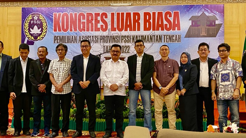 Sahli Gubernur Bidang Pemerintahan, Hukum dan Politik Herson B Aden Hadiri Kongres Luar Biasa ASPROV PSSI Kalteng