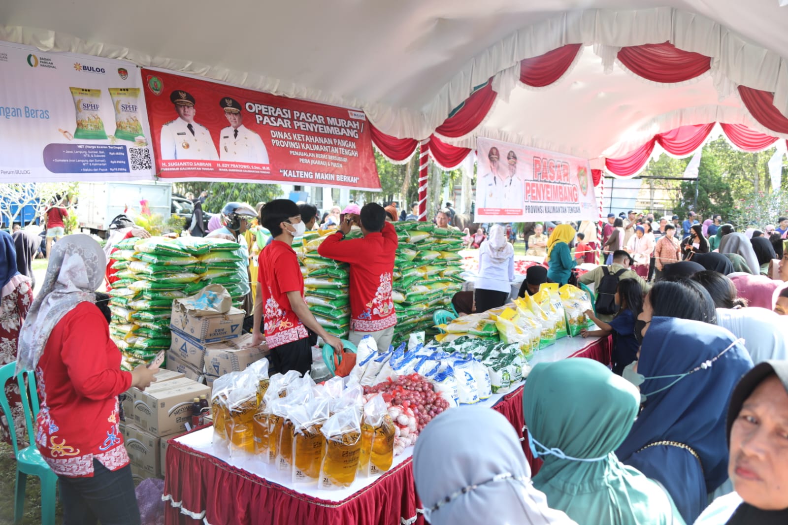 Sahli Gubernur Yuas Elko Hadiri Launching Gerakan Pangan Murah Serentak Tahun 2023