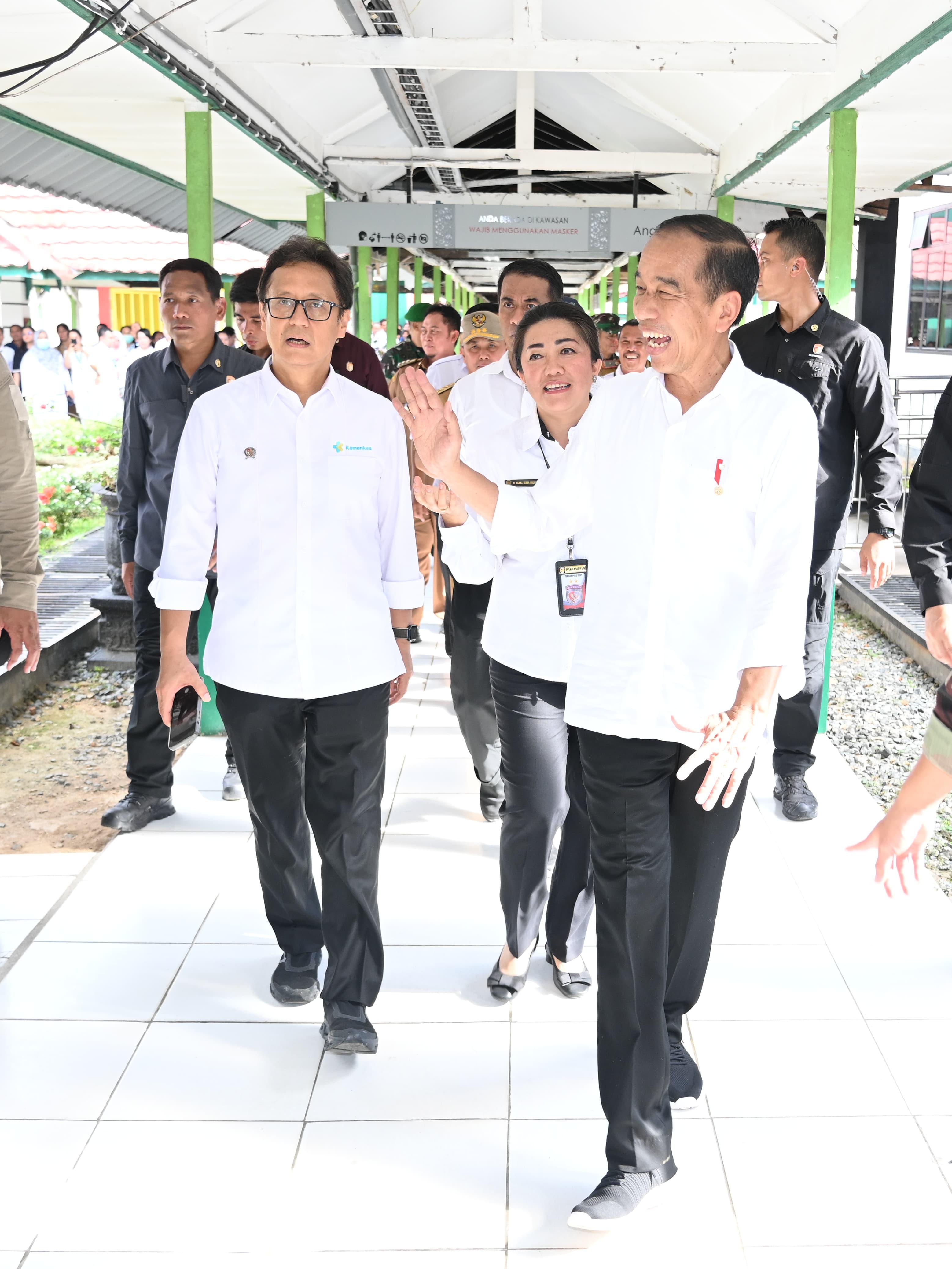 Tingkatkan Pelayanan Kesehatan Masyarakat, Gubernur Sugianto Sabran Dampingi Presiden Tinjau Fasilitas RSUD Mas Amsyar Kasongan