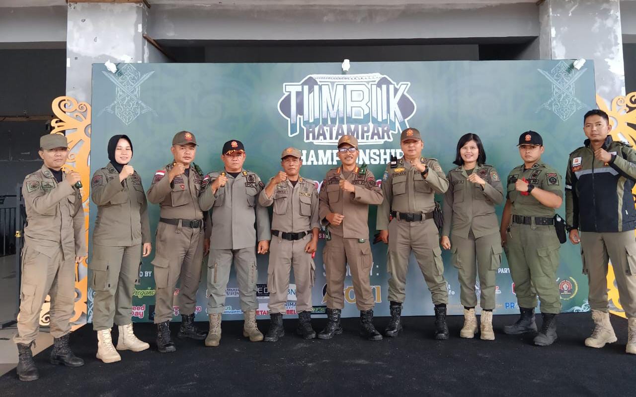 Pengamanan Prima Satpol PP Kalteng Sukses Kawal Tumbuk Hatampar Championship