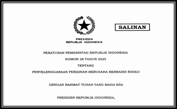 Kepala DPMPTSP Prov. Kalteng: Peraturan Pemerintah Nomor 28 Tahun 2025 Tingkatkan Kepastian Hukum dalam Pelaksanaan Kegiatan Berusaha