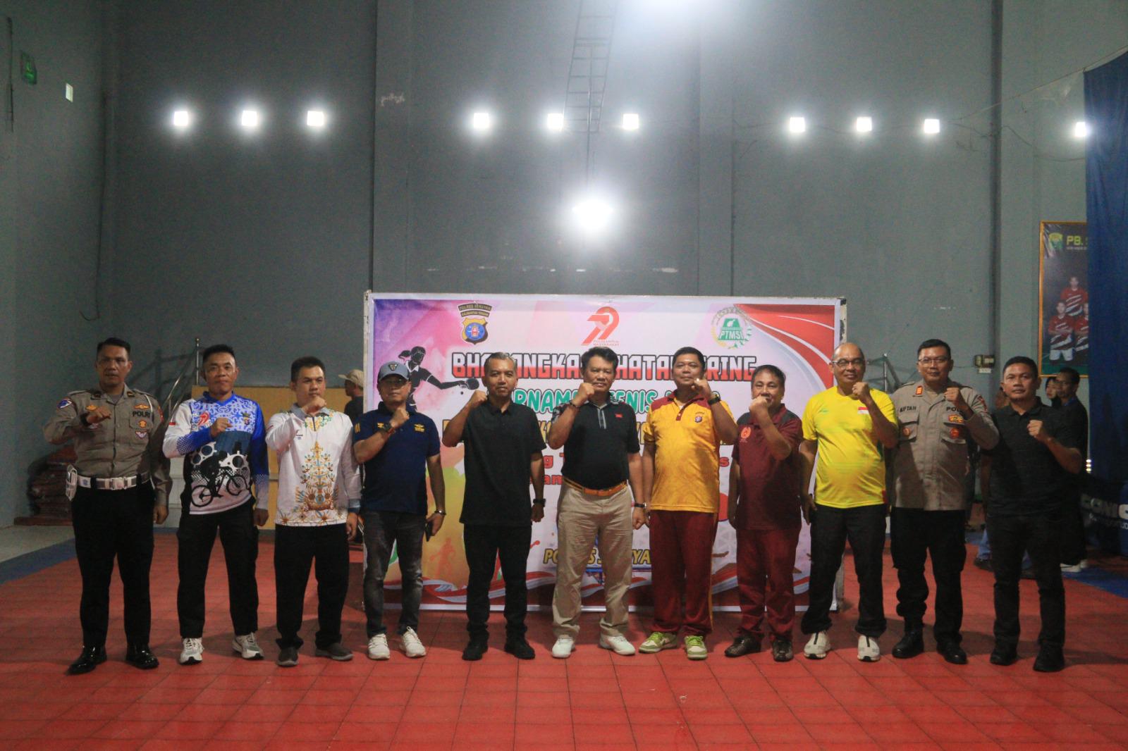 Turnamen Tenis Meja HUT Bhayangkara ke-79 Resmi Dimulai, Bupati Seruyan Ajak Masyarakat Kembangkan Olahraga
