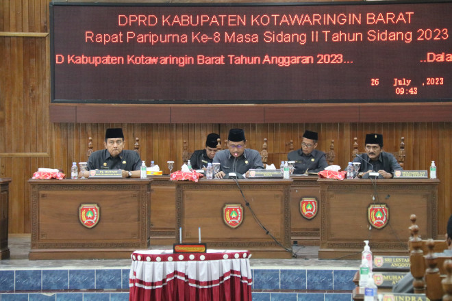 DPRD Kobar Gelar Rapur terkait Penandatanganan Nota Kesepakatan KUA-PPAS APBD Perubahan Tahun 2023