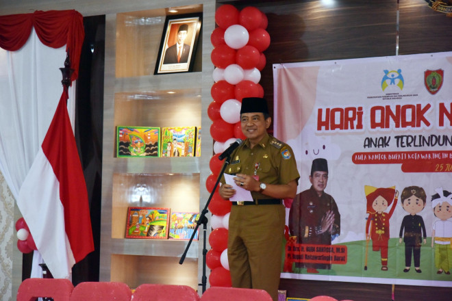 Peringati HAN 2023, Pj. Bupati Kobar Dorong Ciptakan Lingkungan Kondusif bagi Pertumbuhan Anak-anak