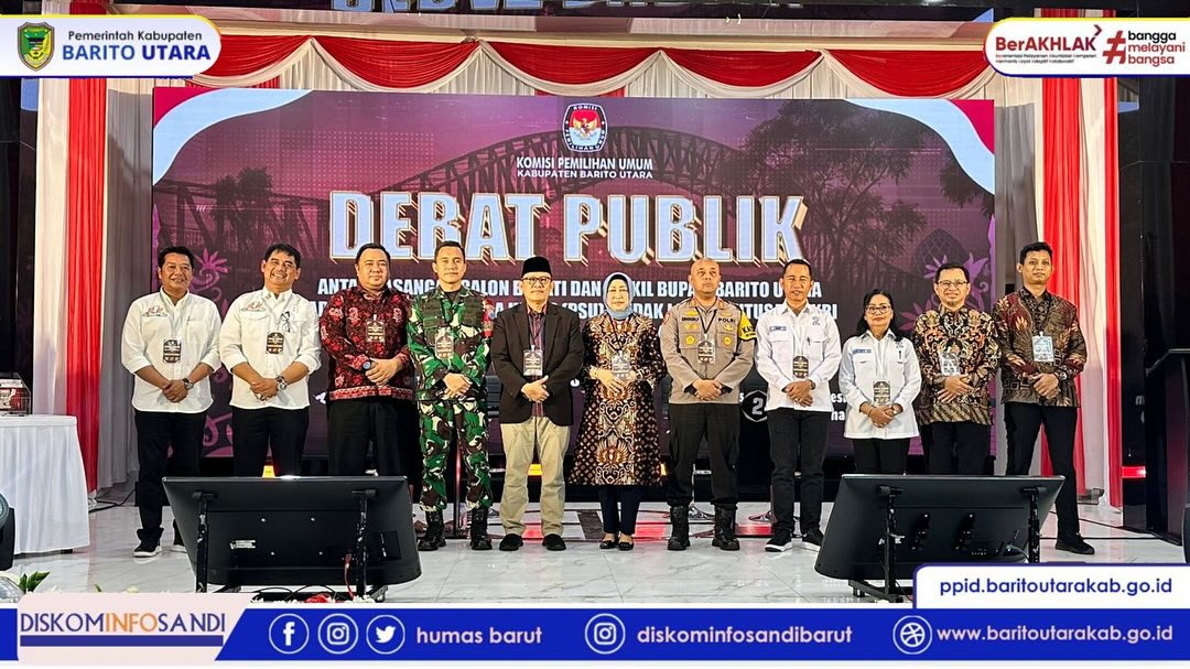 Pemkab Barito Utara Hadiri Debat Publik Pasangan Calon Bupati Barito Utara dalam Tahapan PSU 2025