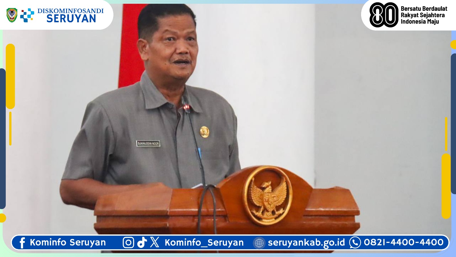 Bahas Pertanggungjawaban APBD 2024, Sekda Wakili Bupati Seruyan dalam Rapat Paripurna DPRD