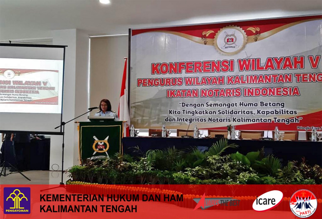 Kanwil Kalteng Mengikuti Konferensi Ikatan Notaris Indonesia Wilayah Kalimantan Tengah